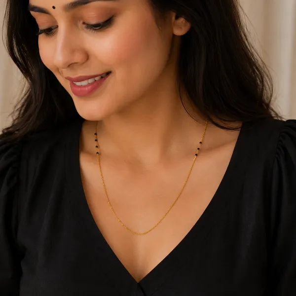Gold_And_Black_Onyx_Silver_925_With_Plating_Chain_For_Women