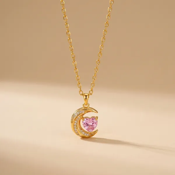 Moon_and_Muse_Pendant_Necklace_|_Anti-Tarnish_Jewellery