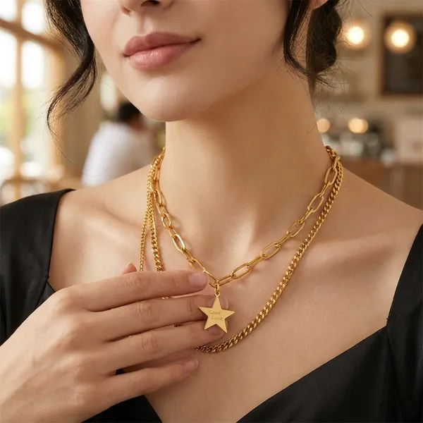 Star_Drip_Necklace_|_Anti-Tarnish_Jewellery