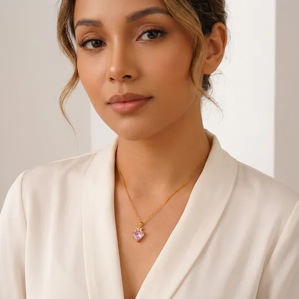 Blush_Bloom_Pendant_Necklace_|_Anti-Tarnish_Jewellery