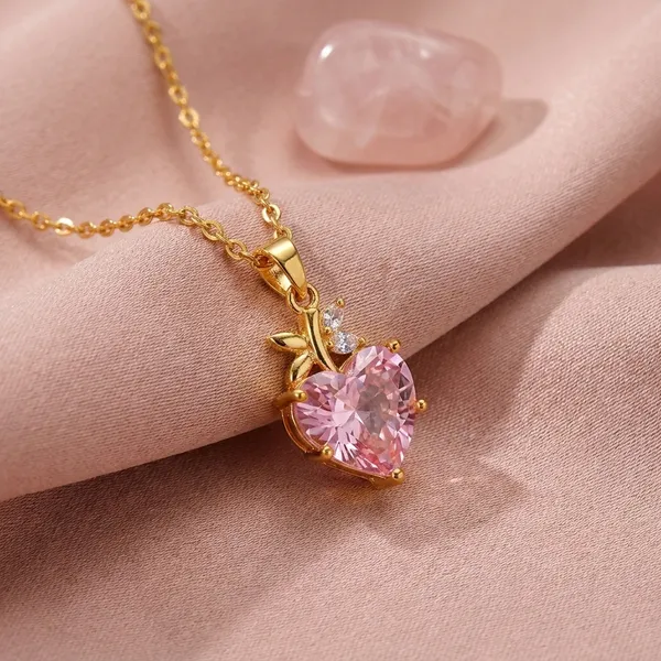 Blush_Bloom_Pendant_Necklace_|_Anti-Tarnish_Jewellery