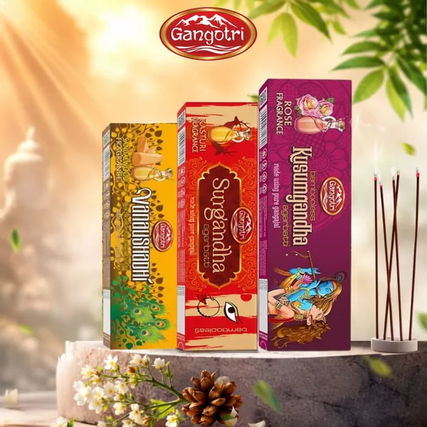 Gangotri_Surgandha_,_Vanaushadhi_,_Kusumgandha_Bambooless_Incese_Stick_Mixed_Agarbatti_(3_Types)_Pack_Of_3