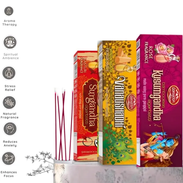 Gangotri_Surgandha_,_Vanaushadhi_,_Kusumgandha_Bambooless_Incese_Stick_Mixed_Agarbatti_(3_Types)_Pack_Of_3
