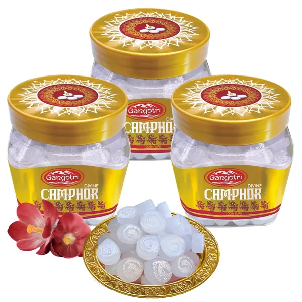 Gangotri_Camphor_Tablet_Jar_100_gm_Pack_Of_3