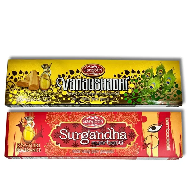 Gangotri_Surgandha_&_vanaushadhi_Bambooless_insence_Agarbatti_(124_Sticks)_Pack_Of_2