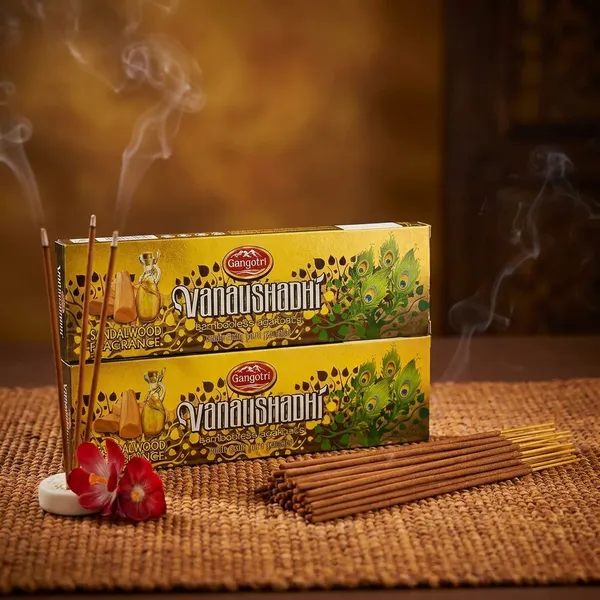 Gangotri_Vanaushadhi_Bambooless_Incense_Stick_Agarbatti_(124_Pcs)_Pack_Of_2