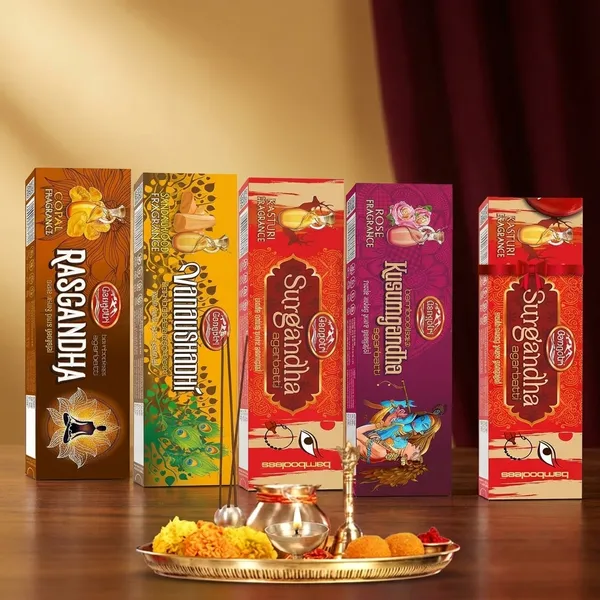 Gangotri_Kusumgandha_,_Vanaushadhi_,_Surgandha_,_Rasgandha_Bambooless_Incense_Stick_Mixed_Agarbatti_(4_Fragrance)_Pack_Of_5