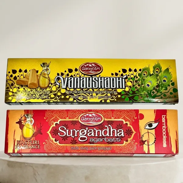Gangotri_Surgandha_&_vanaushadhi_Bambooless_insence_Agarbatti_(124_Sticks)_Pack_Of_2