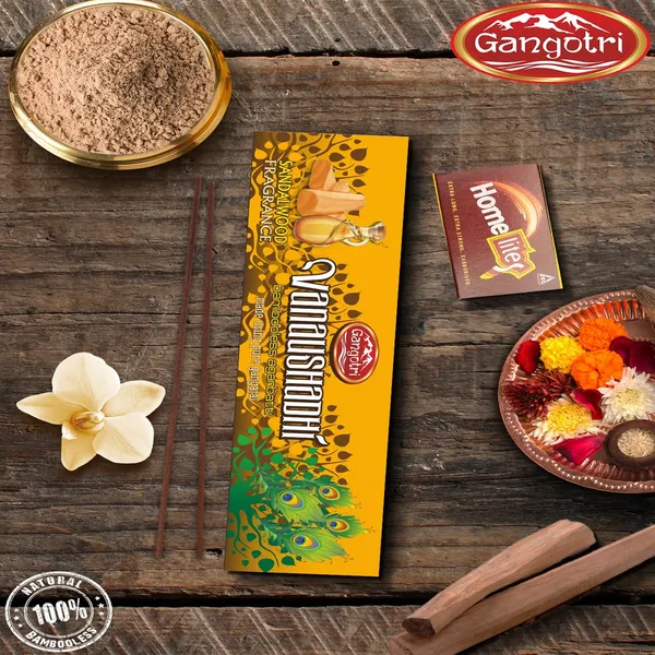 Gangotri_Vanaushadhi_Bambooless_Incense_Stick_Agarbatti_(128_Sticks)_Pack_Of_2