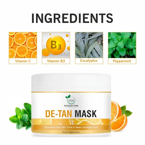 TQS_D-Tan_Mask_100gm_|_Instant_Tan_Remover_for_Bright_Skin_|_Enriched_with_Kojic_Acid,_Milk,_Honey,_Green_Tea_&_Sandalwood_Oil_|_All_Skin_Types
