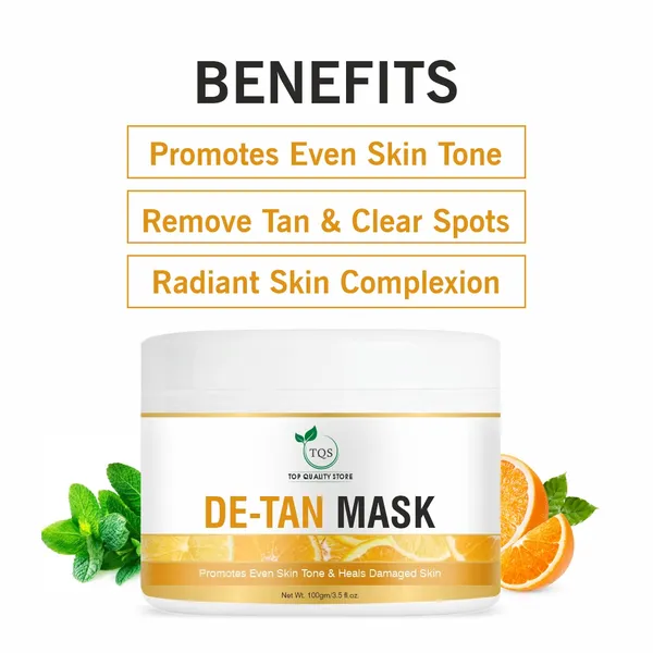 TQS_D-Tan_Mask_100gm_|_Instant_Tan_Remover_for_Bright_Skin_|_Enriched_with_Kojic_Acid,_Milk,_Honey,_Green_Tea_&_Sandalwood_Oil_|_All_Skin_Types