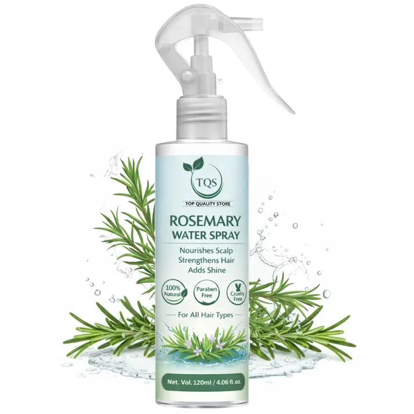 TQS_Rosemary_Water_Spray_120ml_for_Hair_Growth_|_Anti_Hair_Fall_Hair_Spray_|_Rosemary_Hair_Mist_for_Strong_Thick_Hair_|_Herbal_Hair_Tonic_Spray_|_Natural_Scalp_Nourishing_Spray_for_Men_Women_|_Paraben