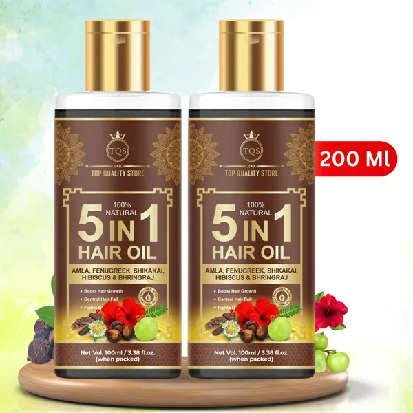 TQS_hair_Growth_Oil_5_in_1_Natural_Hair_Oil_–_Amla,_Fenugreek,_Bhringraj,_Hibiscus_&_Onion_for_Hair_Growth,_Anti-Hair_Fall_&_Scalp_Nourishment_–_100ml