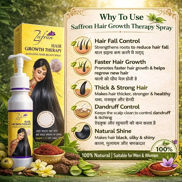 Zafran_Hair_Growth_Oil_Therapy_India_100ML
