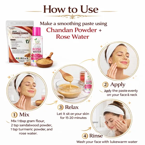 Natural_Chandan_Powder_with_100%_Natural_Rose_Water_for_Face_Pack,_Skin_Brightening,_Glowing_Skin,_Acne_&_Dark_Spot_Removal,_Sandalwood_Powder_with_Steam_Distilled_Gulab_Jal_for_Smooth_Healthy_Skin_Ca