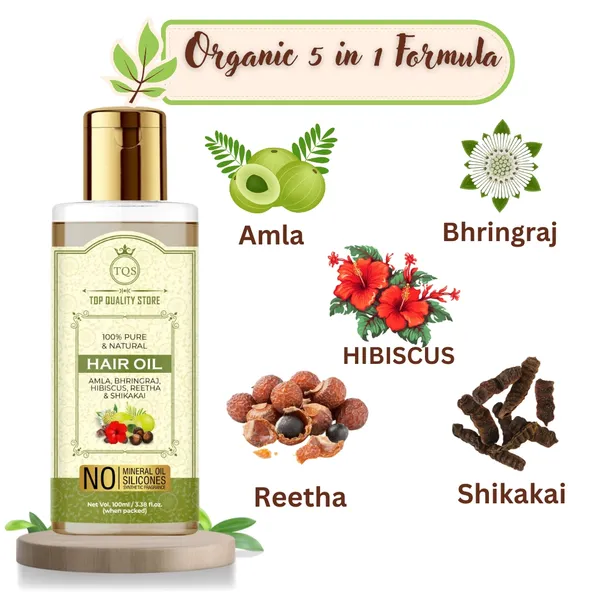 TQS_5-in-1_Hair_Growth_Oil_|_Reduces_Hair_Fall_|_Promotes_Thick_&_Strong_Hair_|_Anti-Dandruff_&_Scalp_Nourishment_|_Natural_Herbs_Blend_for_Hair_Regrowth_–_200ml