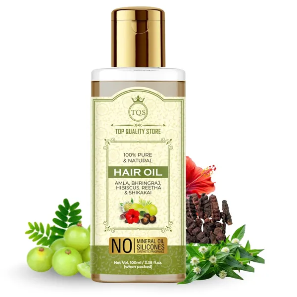 Herbal_Hair_Oil_with_Amla,_Bhringraj,_Hibiscus,_Reetha_&_Shikakai_|_Natural_Hair_Care_Oil_for_Strong,_Smooth_&_Shiny_Hair_|_Daily_Use_Non_Sticky_Hair_Oil_for_Men_&_Women_|_Pure_Hair_Oil_by_Top_Quality