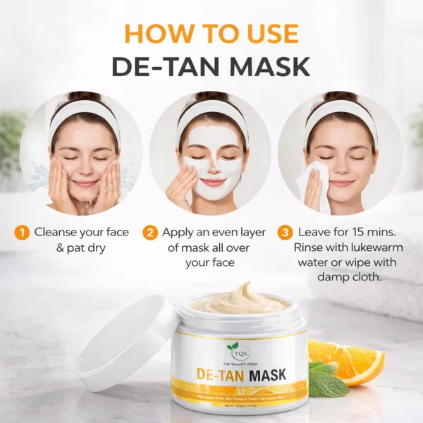 De_Tan_Face_Mask_for_Clean,_Fresh_&_Even_Looking_Skin_|_Face_Pack_for_Removing_Dirt,_Oil_&_Sun_Tan_Look_|_Skin_Care_Mask_for_Smooth_&_Bright_Skin_|_Daily_Use_Face_Pack_for_Men_&_Women_by_TQS_50g
