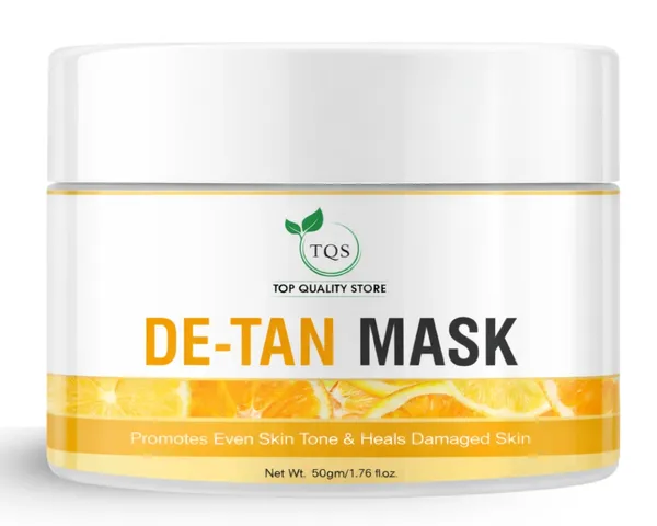 De_Tan_Face_Mask_for_Clean,_Fresh_&_Even_Looking_Skin_|_Face_Pack_for_Removing_Dirt,_Oil_&_Sun_Tan_Look_|_Skin_Care_Mask_for_Smooth_&_Bright_Skin_|_Daily_Use_Face_Pack_for_Men_&_Women_by_TQS_50g