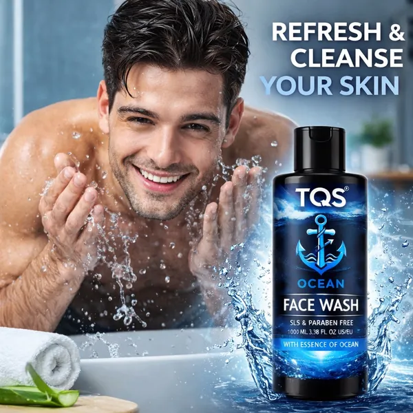 TQS_Men’s_Ocean_Face_Wash_|_Refreshing_Facial_Cleanser_with_Marine_Minerals_&_Ocean_Essence_|_Controls_Excess_Oil,_Deep_Cleans_Pores_|_SLS_Paraben_Free_|_100_ml