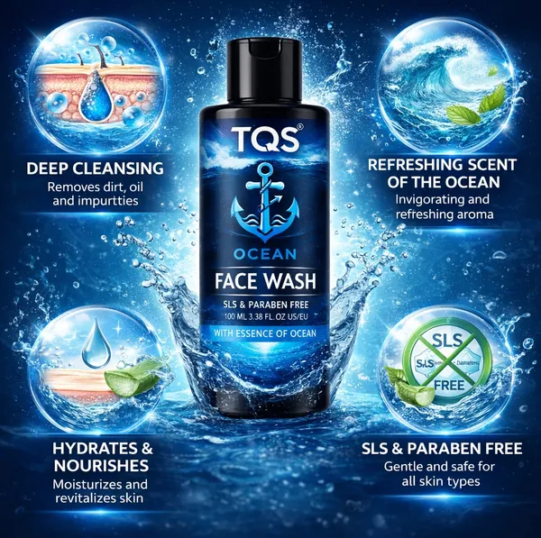 TQS_Men’s_Ocean_Face_Wash_|_Refreshing_Facial_Cleanser_with_Marine_Minerals_&_Ocean_Essence_|_Controls_Excess_Oil,_Deep_Cleans_Pores_|_SLS_Paraben_Free_|_100_ml