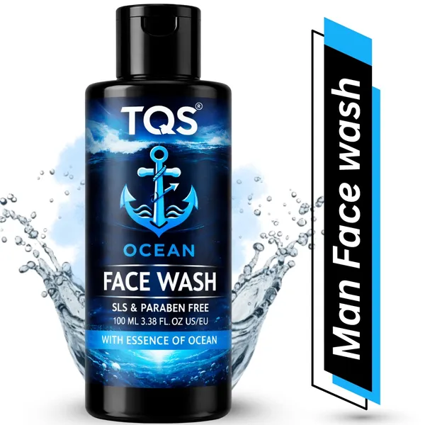 TQS_Men’s_Ocean_Face_Wash_|_Refreshing_Facial_Cleanser_with_Marine_Minerals_&_Ocean_Essence_|_Controls_Excess_Oil,_Deep_Cleans_Pores_|_SLS_Paraben_Free_|_100_ml