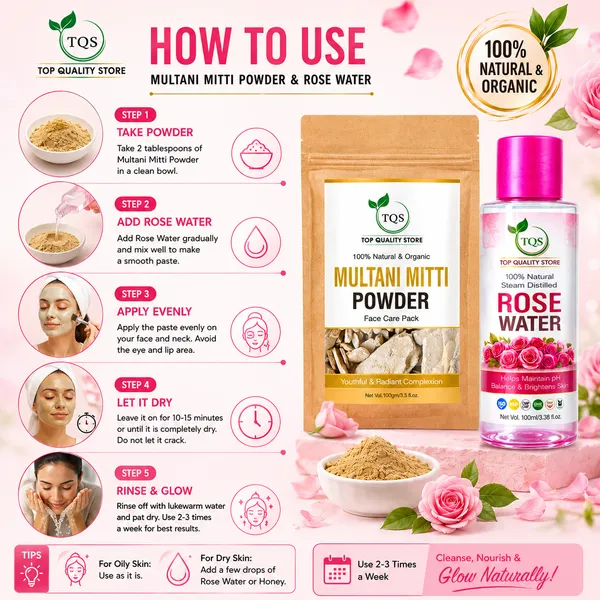 Multani_Mitti_Powder_Face_Care_Pack_And_Rose_Water_Combo