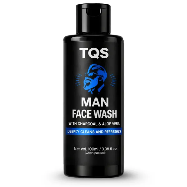 Men_Face_Wash_with_Charcoal_&_Aloe_Vera_for_Deep_Clean_&_Fresh_Skin_|_Daily_Use_Face_Wash_for_Oil_Control_&_Refreshing_Feel_|_Gentle_Face_Cleanser_for_Men_Skin_Care_|_TQS_Man_Face_Wash_100ml__✅_Under