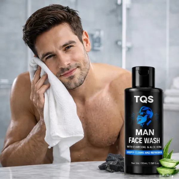 Men_Face_Wash_with_Charcoal_&_Aloe_Vera_for_Deep_Clean_&_Fresh_Skin_|_Daily_Use_Face_Wash_for_Oil_Control_&_Refreshing_Feel_|_Gentle_Face_Cleanser_for_Men_Skin_Care_|_TQS_Man_Face_Wash_100ml__✅_Under