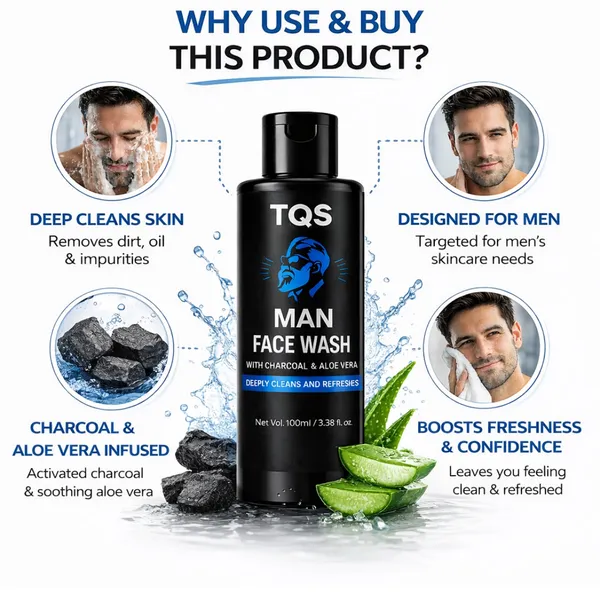 Men_Face_Wash_with_Charcoal_&_Aloe_Vera_for_Deep_Clean_&_Fresh_Skin_|_Daily_Use_Face_Wash_for_Oil_Control_&_Refreshing_Feel_|_Gentle_Face_Cleanser_for_Men_Skin_Care_|_TQS_Man_Face_Wash_100ml__✅_Under