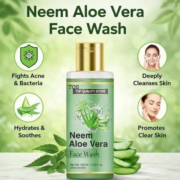 Neem_Aloe_Vera_Face_Wash_for_Clean,_Fresh_&_Oil_Free_Skin_|_Herbal_Face_Cleanser_for_Daily_Use_|_Gentle_Face_Wash_for_Pimples_Prone_&_Oily_Skin_Care_|_Refreshing_Face_Wash_for_Men_&_Women_by_TQS_100ml