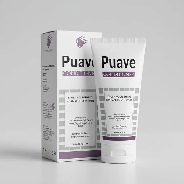 Puave_Conditioner_250ml_for_Normal_to_Dry_Hair,_Nourishing_Hair_Conditioner_with_Honey,_Argan_Oil,_Biotin_&_Fruit_Extract,_Paraben_Free_Daily_Use_Hair_Conditioner_for_Smooth,_Soft_and_Manageable_Hair