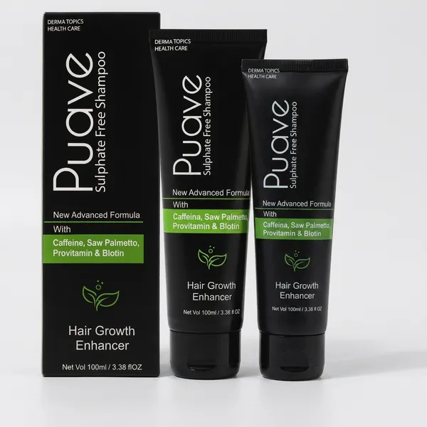 Puave_Sulphate_Free_Shampoo_with_Caffeine,_Saw_Palmetto_&_Biotin_|_Gentle_Daily_Hair_Cleanser_for_Strong,_Smooth_&_Healthy_Looking_Hair