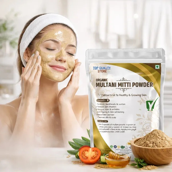 TQS_Organic_Multani_Mitti_Powder_&_Rose_Water_|_Natural_Skin_Care_Combo_for_Oily_&_Acne_Prone_Skin_|_Helps_Clean_Pores,_Control_Excess_Oil_&_Maintain_pH_Balance