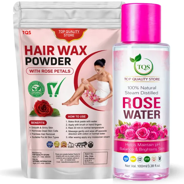 Top_Quality_Store_Hair_Wax_Powder_with_Rose_Petals_&_100%_Natural_Rose_Water_Combo_for_Body_Care,_Skin_Care,_Hair_Removal_Wax_Powder,_Herbal_Beauty_Powder_&_Steam_Distilled_Rose_Water_for_Daily_Care_R
