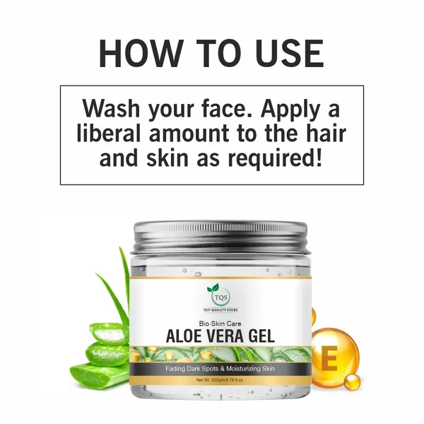 TQS_|_Multipurpose_Aloe_Vera_Gel_|_Organic_Cold_Pressed_Gel_for_Skin_&_Hair_|_Hydrating,_Anti-Ageing,_Soothing_&_Acne_Control_|_For_All_Skin_Types