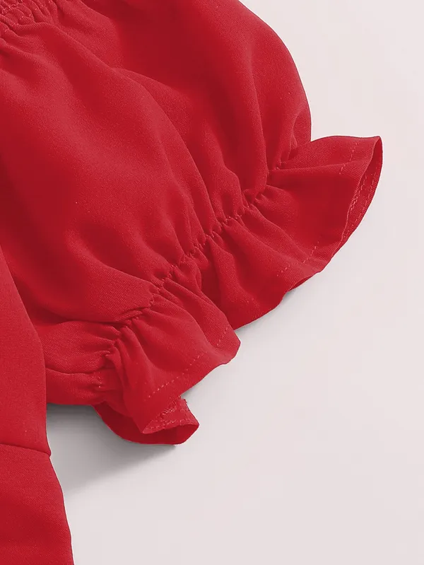 Red_Off-Shoulder_Crop_Top_With_Puff_Sleeves_And_Bow_Tie