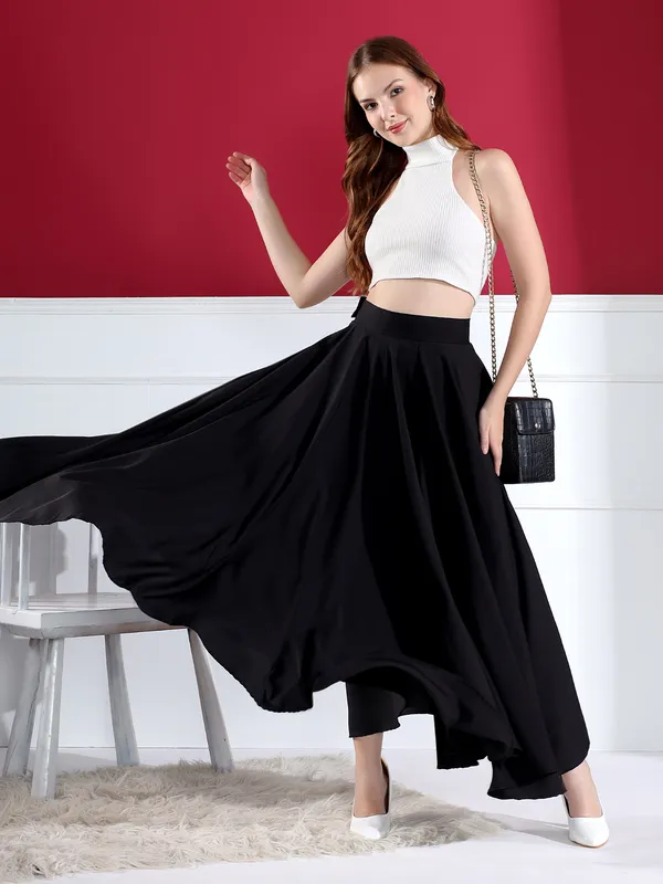 Women'S_Black_High-Waisted_Pleated_Maxi_Skirt