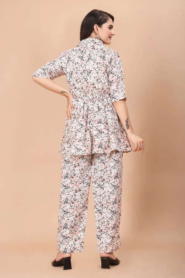 Women'S_Floral_Print_Co-Ord_Set_With_Collared_Shirt_And_Pants