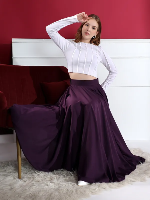 Women'S_High-Waist_Pleated_Flared_Maxi_Skirt_-_Deep_Purple