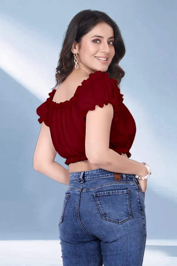 Maroon_Off-Shoulder_Crop_Top_With_Ruffle_Detailing
