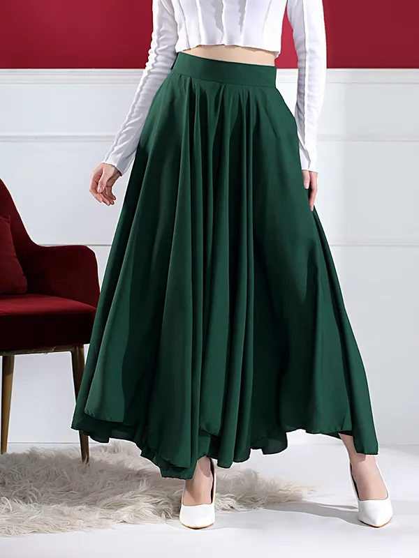 Women'S_Flowy_Pleated_Maxi_Skirt_-_Elegant_High-Waist_Long_Skirt
