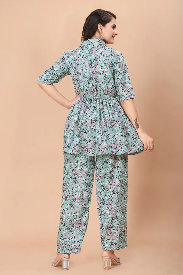 Floral_Print_Peplum_Top_And_Palazzo_Pants_Co-Ord_Set_For_Women