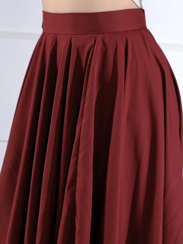Burgundy_Pleated_Maxi_Skirt_-_Flowy_A-Line_High_Waist_Long_Skirt_For_Women