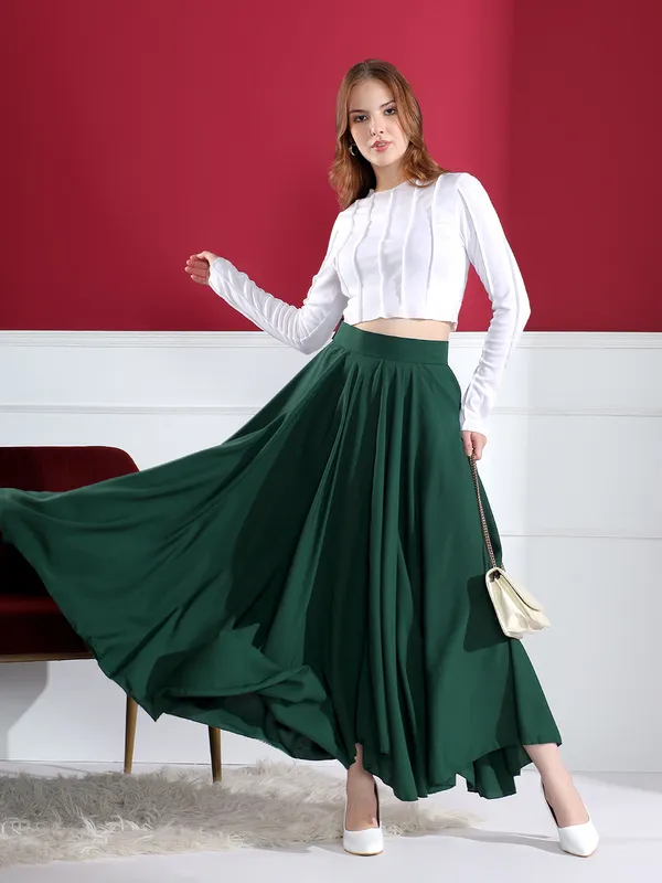 Women'S_Flowy_Pleated_Maxi_Skirt_-_Elegant_High-Waist_Long_Skirt
