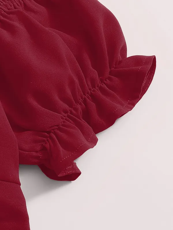 Maroon_Off-Shoulder_Crop_Top_With_Ruffle_Sleeves_And_Tie-Up_Detail
