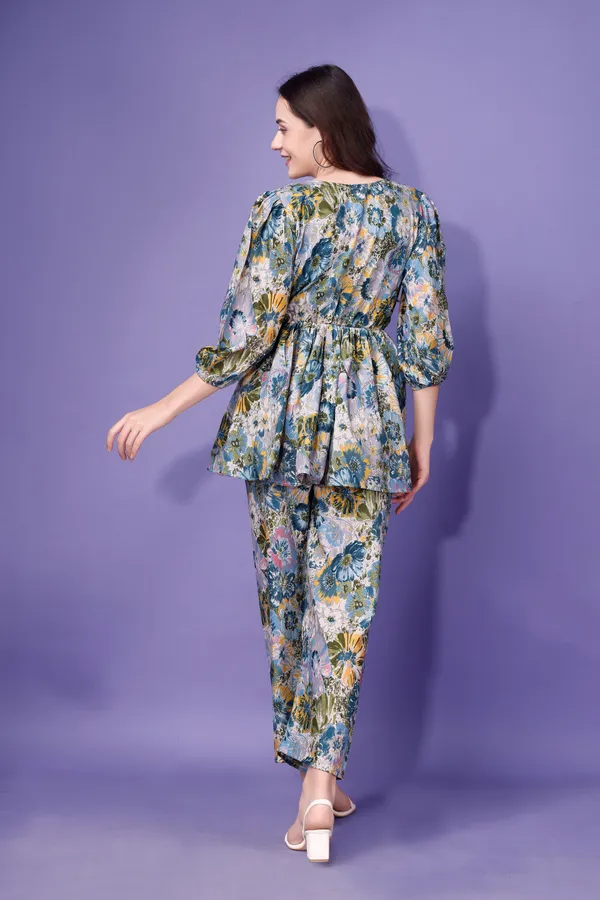 Floral_Print_Co-Ord_Set_-_Peplum_Top_With_Pants