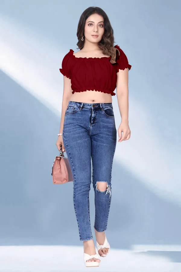 Maroon_Off-Shoulder_Crop_Top_With_Ruffle_Detailing