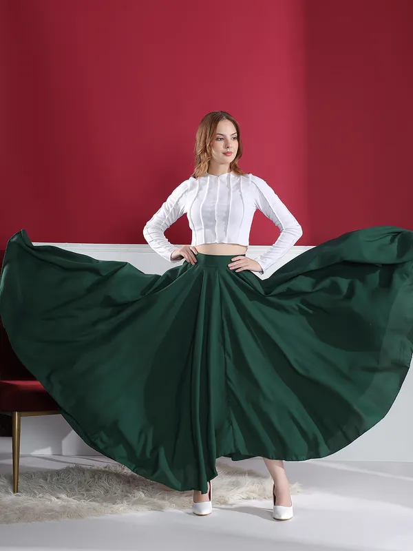 Women'S_Flowy_Pleated_Maxi_Skirt_-_Elegant_High-Waist_Long_Skirt