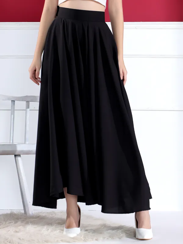 Women'S_Black_High-Waisted_Pleated_Maxi_Skirt